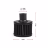 Filter Kurbelgehäuse Entlüftung | Aluminium Schwarz | für 12mm Anschluss
