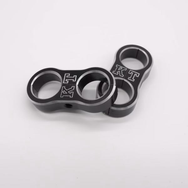 Ölschlauch Klemme | Full Flow | CNC Aluminium Schwarz | (2st. - SET)